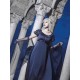 Faeries Daffodil Yoru Nova Dark Blue Crinkled Satin One Piece(Reservation/Full Payment Without Shipping)